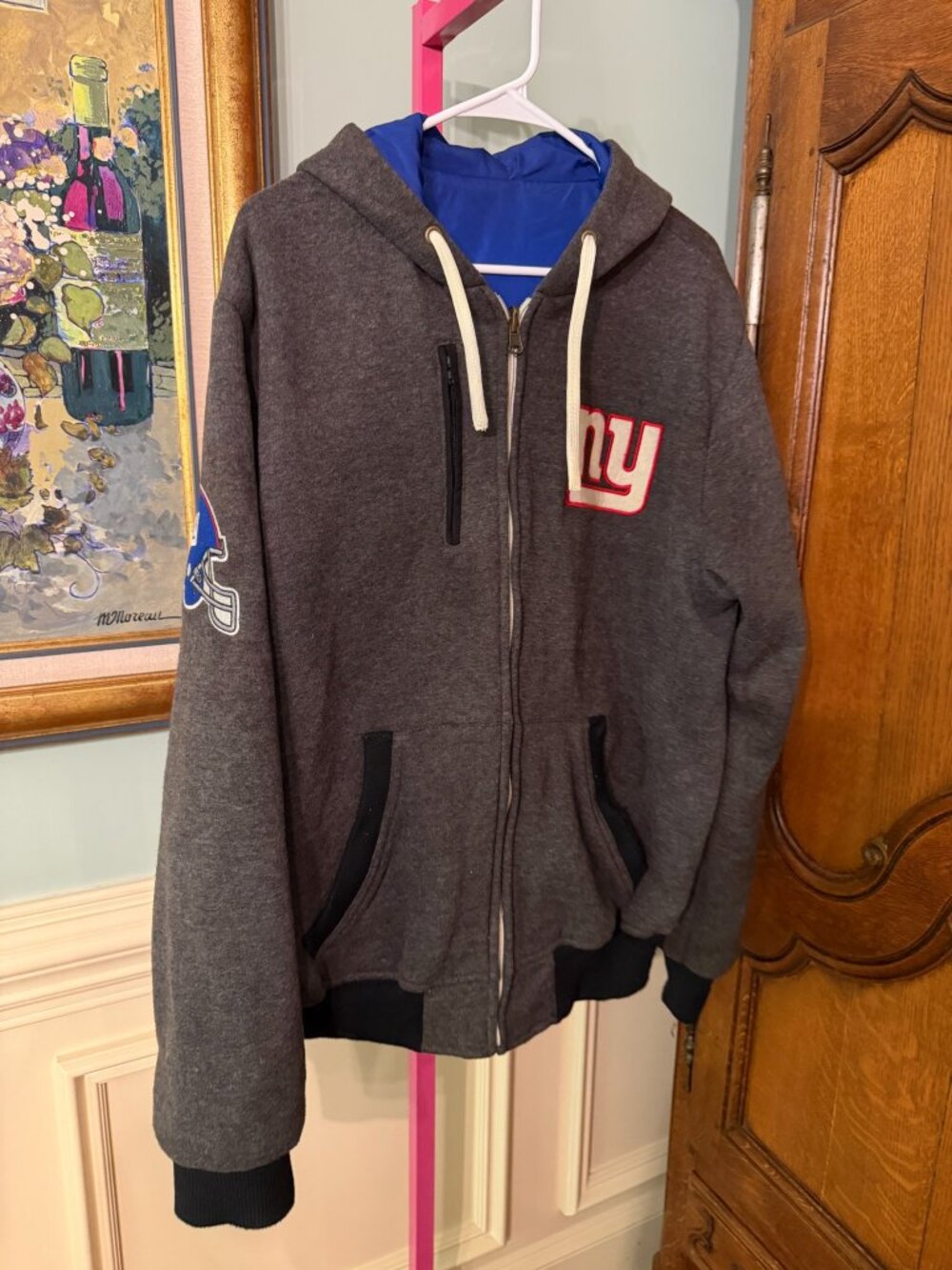 New York Giants Reversible Jacket Hoodie L/XL
